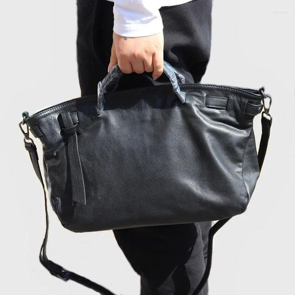 Bolsos de mano para mujer, bandolera de cuero genuino suave, bolso informal para mujer, bolso de trabajo para ir al trabajo, bolsos para mujer