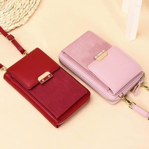 Evening Bags Women's Messenger Bag Shoulder Mobile Phone Small PU Leather Crossbody Wallet Ladies Card Holder Coin Purse Female