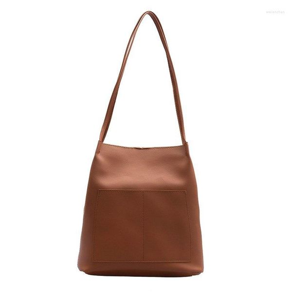 Bolsos de noche de cuero PU para mujer, bandolera de gran capacidad, bolso de hombro a la moda, cómodo con correa para la muñeca, bolso para mujer