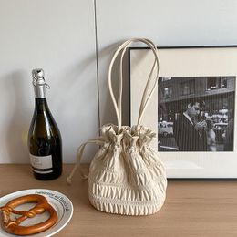 Sacs de soirée sac à bandoulière pour femmes mode Ins minimaliste cordon Design seau décontracté polyvalent PU dames sac à main Bolsos Para Mujer
