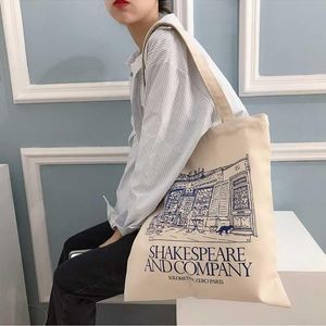 Avondtassen Dames Canvas Schoudertas Shakespeare Print Dames Winkelen Katoenen Doek Stof Kruidenier Handtassen Tote Boeken Voor Girls207K