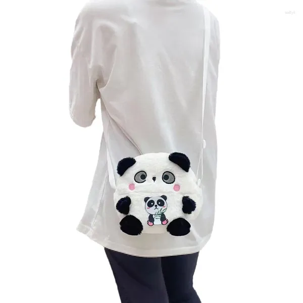 Sacs de soirée Femmes Cartoon Peluche Bandoulière Sac Fille Poupée Téléphone Mignon Panda Petite Épaule