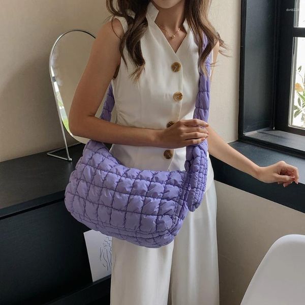 Bolsos de noche para mujer, bolso de hombro con burbujas de nube, tela suave, bolso bonito, bolso informal, bolso de compras, bolso cruzado para libros femeninos