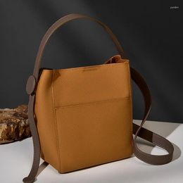 Sacs de soirée Femmes Tête Véritable En Cuir Épaule Messenger Coss Corps Seau De Luxe Designer Sacs À Main Et Sacs À Main Pour Bolsa Feminina