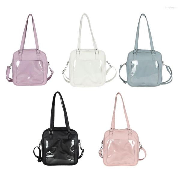 Bolsos de noche para mujer JK, bolso de mensajero encantador, bandolera transparente para chica, bolso de mano con asa superior de estilo coreano para adolescentes