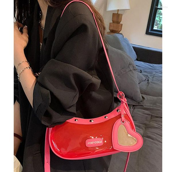 Bolsos de noche Mujer Diseñadores de lujo 2023 Verano Hobo Bolso de hombro Negro Rosa Ins Moda Y2K Estilo Messenger Bag Bolso pequeño