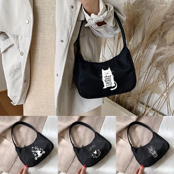 Sacs de soirée femmes luxe sac à main sous les bras épaule mode blanc image impression conception porte-monnaie pochette organisateur Hobo sac
