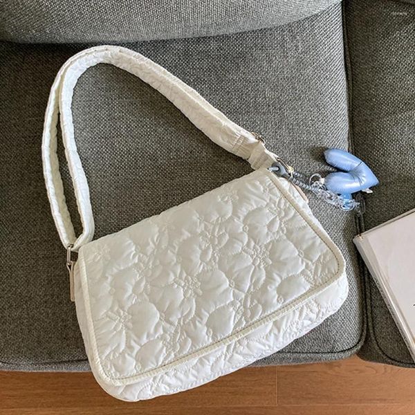 Bolsos de noche para mujer, bolso de mano acolchado, bolso de gran capacidad con relleno, suave y ligero, para compras al aire libre