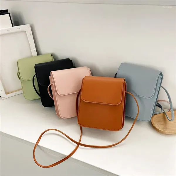 Sacs de soirée Femmes PU Cuir Sac de téléphone portable Square Luxury Marque d'épaule Grande capacité Shopping Voyage Messenger Bandoulière