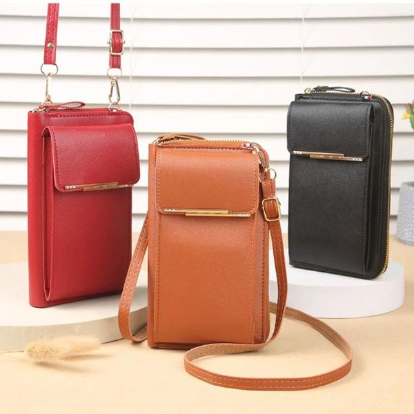 Bolsos de noche Bolso de mujer Bolso de teléfono celular Bolso de hombro Mujer Pequeña billetera de cuero suave Crossbody de las mujeres 2023