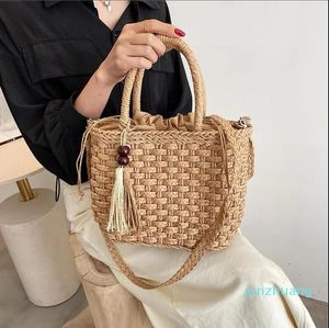 Avondtassen damesschouder crossbody luxe tas eenvoudige breien zachte zomer stroming Koreaanse strandmode 44 vrouwelijke handbagsevenin