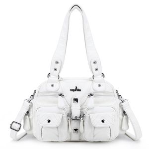 Evening Bags Women Small Handbags Satchel Top-handle Handbag PU Shoulder Bag 8x11 Dumpling Pack Multi-pockets Shoulder Bags 230422
