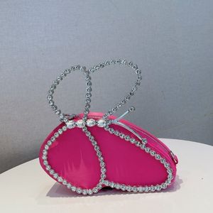 Bolsas para noite XIYUAN Butterfly Clutch Bag feminina Boutique Crystal Handbags Wedding Stones Bolsas Chain Crossbody 230711