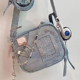 Avondtassen Y2K Vintage Denim Handtas Leuke Casual Mode Chase Star Pain Bag 2023 Lente Designer Luxe Vierkant