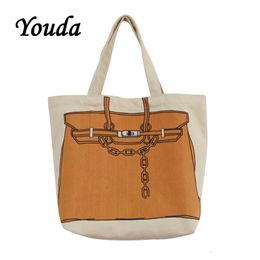 Sacs de soirée Youda Design original Mode Impression Grande capacité Sac à main Style classique Dames Sac à provisions Casual Simple Fourre-tout pour femmes 230829