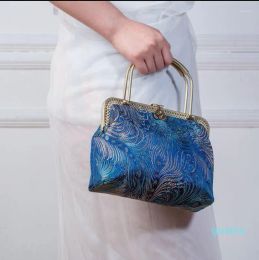 Bolsos de noche YourSeason Hecho a mano Damas Vintage Cheongsam Bolso Banquete Floral Mujeres Elegante Bolso de hombro Estilo chino