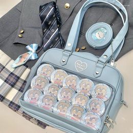 Sacs de soirée YUOCL Kawaii couleur bonbon Ita mode féminine JK Lolita PU femmes sac 2023 tendance bandoulière épaule Bolso Mujer avec porte-monnaie