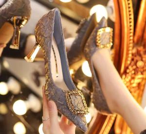 Avondfeest Dames Kleed designer Hoge hakschoenen 6,5 cm Stiletto Heels Pointed Toe slip-on mode comfort schoenen 5 s
