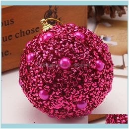Evenement Feestelijke feestartikelen Home Gardenchristmas Ball 8 cm 1pc schuim kerstboomballen Xmas Decoration Balls1 Drop Delivery 2021 A5TWE