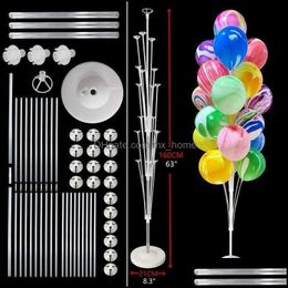 Événement Fête Fournitures Maison Gardenparty Décoration 7/13/19 Tubes Stand Porte-Ballon Colonne Baby Shower Anniversaire De Mariage Ballons A