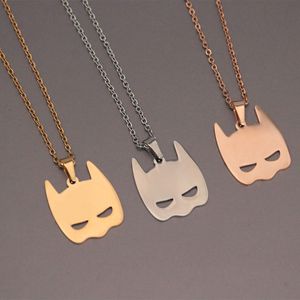 Everfast 10 stk/partij Vleermuizen Hangers Kettingen Rvs Leuke Masker Charms Choker Ketting Vrouwen Meisjes Arts Kerstcadeau Sieraden