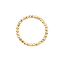 Lote de 10 anillos de cuentas simples Everfast, anillo minimalista de moda chapado en oro rosa y plata para mujer, puede mezclar colores EFR023249a
