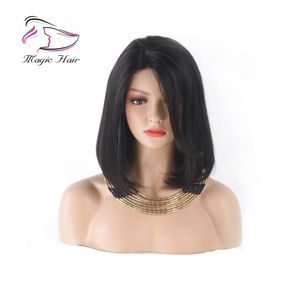 Korte Bob Kant Pruiken Voor Vrouwen Rechte Braziliaanse Remy Haar Full Lace Menselijk Haar Pruiken Pre Geplukt met Baby Haar