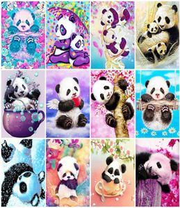 Evershine diamant peinture Animal 5D bricolage plein carré diamant broderie Panda mosaïque strass photo décoration de la maison5013974