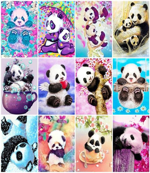 Evershine-pintura de diamante 5D DIY de animales, bordado de diamantes cuadrados completo, mosaico de Panda, imagen de diamantes de imitación, decoración del hogar 5013974