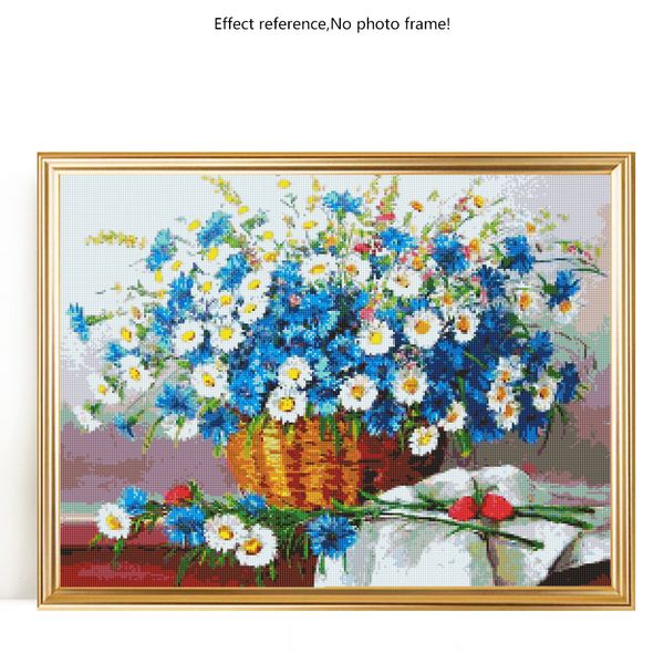 Evershine Full Square Diamond Painting Daisy 5d DIY DIAMOND BRODERIE CROSSE STITTH FLORY MOSAIC RHINESTONS DÉCORATION HOME