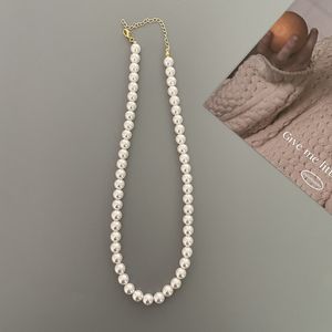 Todo con collar de perlas simples de joyas para mujeres de gama de gama de gama de gama