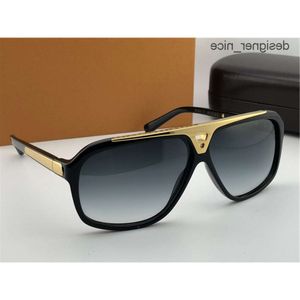 Evidence Millionaire Lunettes de soleil Noir Or Gris Shaded Lens Homme vintage Nouveau avec boîte 47KR louisely Purse vuttonly lvse viutonly vittonly CAEL