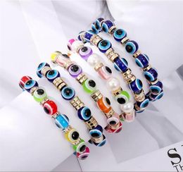 Boze Oog Armbanden Charme Turkse Lucky Blue Eyes Kralen Strengen voor Vrouwen Mannen Paar Minnaar Handgemaakte Mode Bangle Vriendschap Sieraden Geschenken Pulseras Mujer