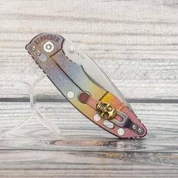 EVIL EYES Custom Hinderer XM-18 zakmes Anode Titanium handvat CPM 20CV Blade Outdoor uitrusting Tactische Pocket EDC Survival Tools Koperen decoratieve clip