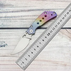 EVIL EYES Custom PT Zakmes Mode Geanodiseerd Titanium Handvat Hoge Hardheid CPM 20CV Blade Outdoor Apparatuur Tactische Pocket EDC Camping Survival Tools