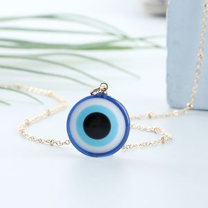 Evil Eyes ketting voor vrouwen mannen koppelen klassieke Turkse gelukkige blauwe ooggoud gold ketting cadeau sieraden