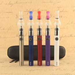 Kit de inicio de batería EVOD con baterías ego vidrio globle cera hierba seca Vaporizador Atomizador Clearomizer vape bolígrafos kits de estuche con cremallera