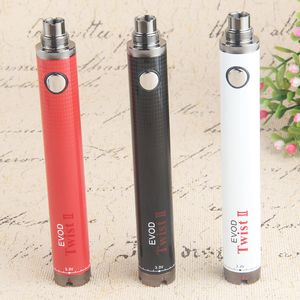 5pcs Vision Spinner 2 II Batterie eGo C Twist 3.3v-4.8v 1650mah Tension Variable eVod Batteries de cigarettes électroniques