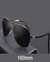 EVOVE 160 mm Gafas de sol polarizadas enormes gafas solares para el hombre que conduce anti polar o gafas de aviación UV400 x08034625144