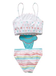 EW 2019 Leuk Ice Cream Kids Swimwear Onepiece Girls Swimsuit Kinderen Zwempakken Girls Bikini Kinderen Badenpakken Kind Sets Beachwear6336796