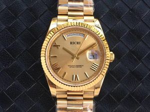 EW-fabriek Garantiekaart voor herenhorloges is precies hetzelfde als de horlogecode 2836 uurwerk gouden kast 41 mm dag datum II saffierglas horloge horloges horloges van hoge kwaliteit