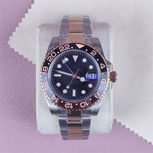 Ew usine gmt reloj mode montre de luxe plaqué bracelet en or montre homme cadeaux exquis shopping de rue en plein air gracieux aaa montre mode SB009 C23