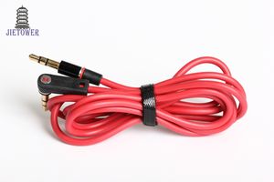 Nouveau câble audio rouge en PVC 3.5 mm mâle rouge à la prise mâle M / F Jack Stéréo Audio Casque Extension Câble Cordon Pour 3.5mm Écouteur 300pcs