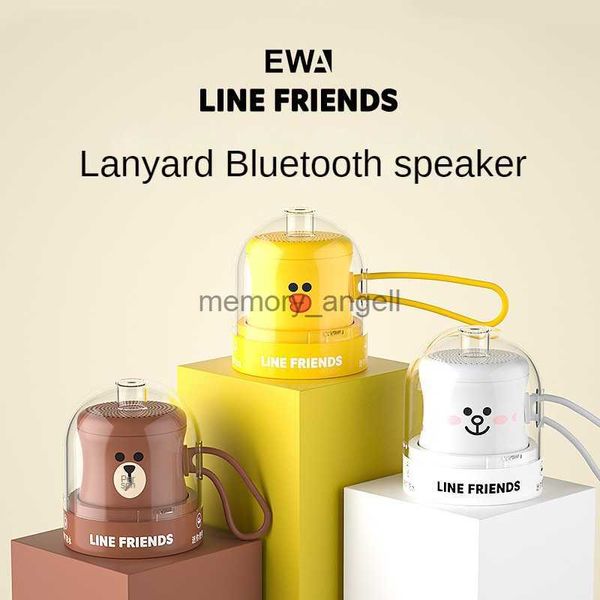 EWA A119 Haut-parleur Bluetooth LINE FRIENDS Chêne Fruit étanche MiNi Wireles Dessin animé Portable Subwoofer Cadeau Téléphone Haut-parleur d'ordinateur HKD230825