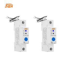 Disjoncteur de circuit WiFi Ewelink sans compteur 1P 63A DIN Rail pour interrupteur à distance de télécommande par application