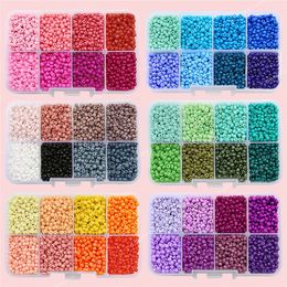 3400 pièces/boîte ensemble de perles pour la fabrication de bijoux 2/3mm perles de rocaille en verre tchèque bracelet à bricoler soi-même collier boucle d'oreille perles breloques accessoires fabrication de bijouxrésultats de bijoux