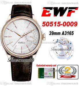 EWF Celluni Date 50515 A3165 Automatic Mens Watch 39 mm Rose Gold Silver Texture Dal