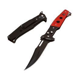Ex-factory Price G2307 Automatic Tactical Folding Knife 3Cr13Mov Black Coating Blade Aluminum Handle Outdoor Camping Hiking EDC Pocket Knives