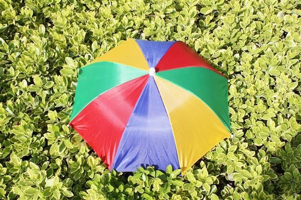 Ex gratia semaine été Mini parapluie chapeau casquette parapluie de pêche 30CM faible lot mixte