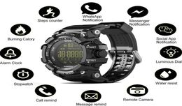 EX16 montre intelligente Bluetooth étanche IP67 montre-Bracelet intelligente Relogios podomètre chronomètre Bracelet de Sport pour iPhone téléphone Android W9461701